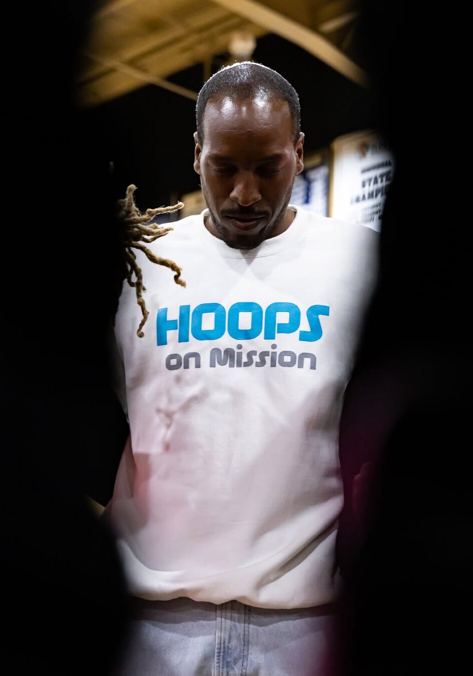 Dwayne in prayer